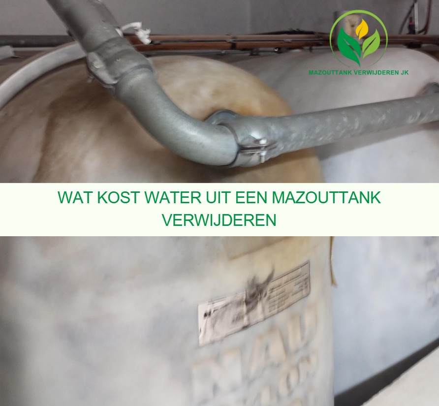 Wat kost water uit een mazouttank verwijderen